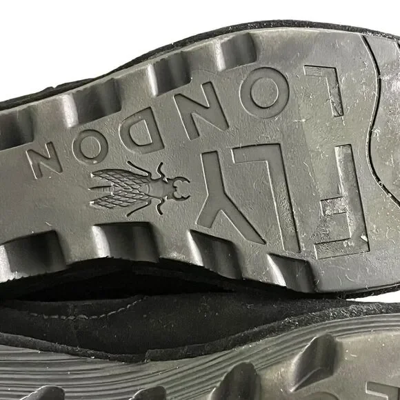 Fly London Women’s size 7. 5-8 US 38 EUR Leather Ankle Zip Boots Wedge Bootie. - Picture 10 of 13